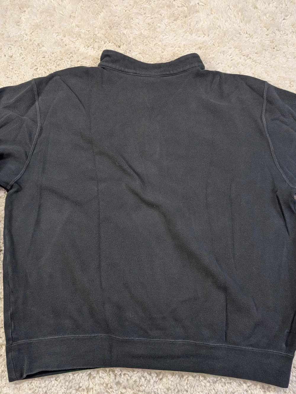 Peter Millar Charcoal Quarter-Zip Fleece with Tan Lining